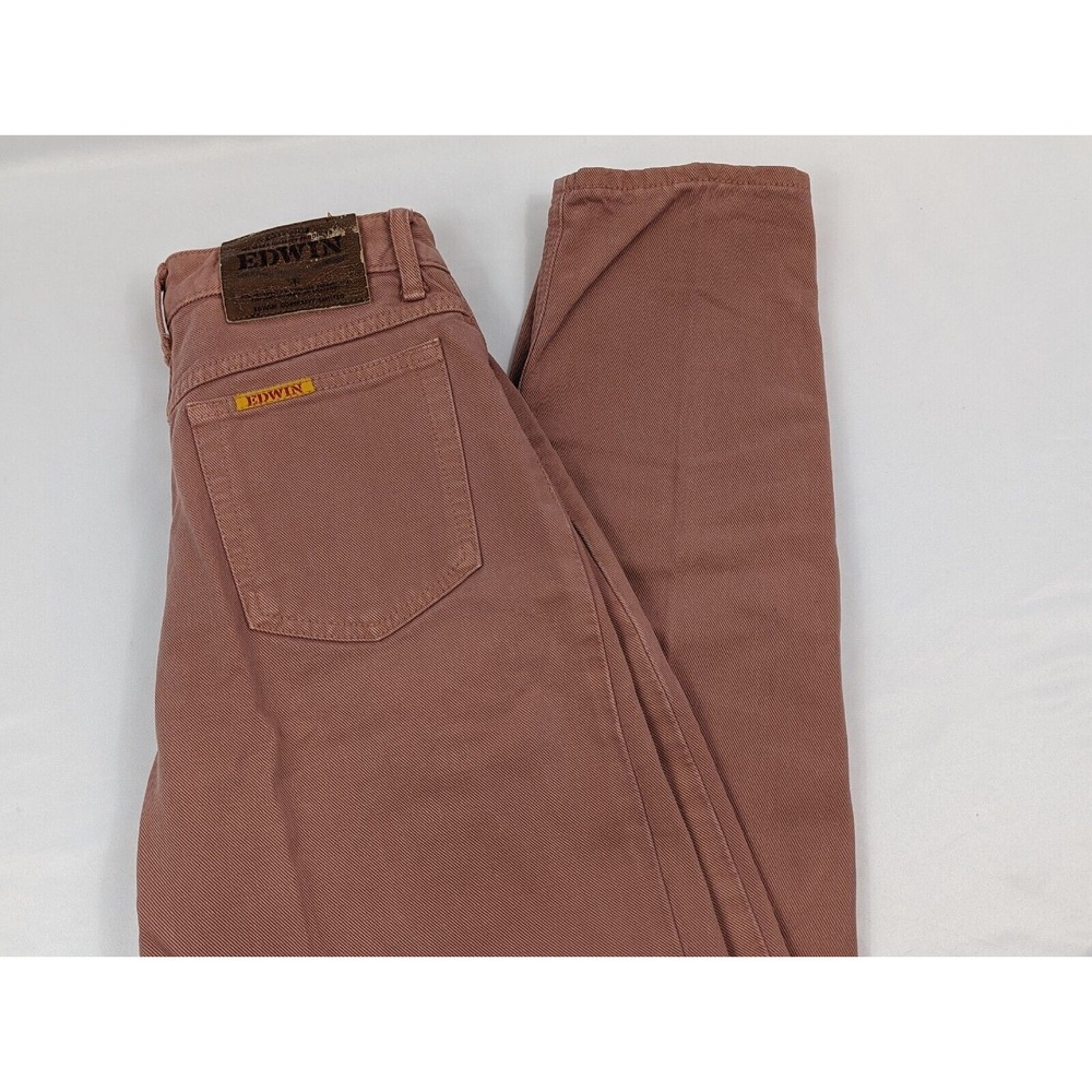 Vintage Edwin International Jeans 28x32 LA Slim Japanese‎ Pink Denim Womans - Picture 8 of 16